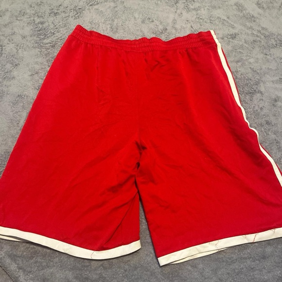 Adidas Men's Red and White Shorts - Picture 2 of 4